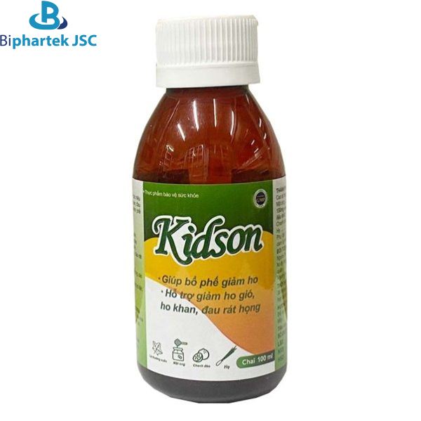 Lọ sản phẩm siro ho Kidson Giấy tiếp nhận công bố sản phẩm siro ho kidson Siro ho kidson